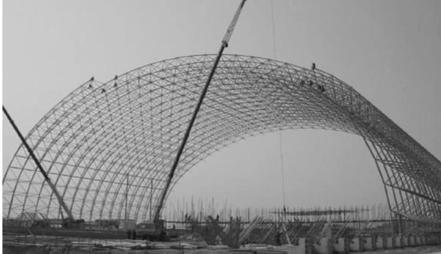 space frame coal shed