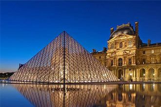 Advance design truss structure  (Glass pyramid - Louvre pyramid)