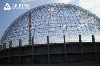 Construction technology of curved spherical space frame (Part 1)